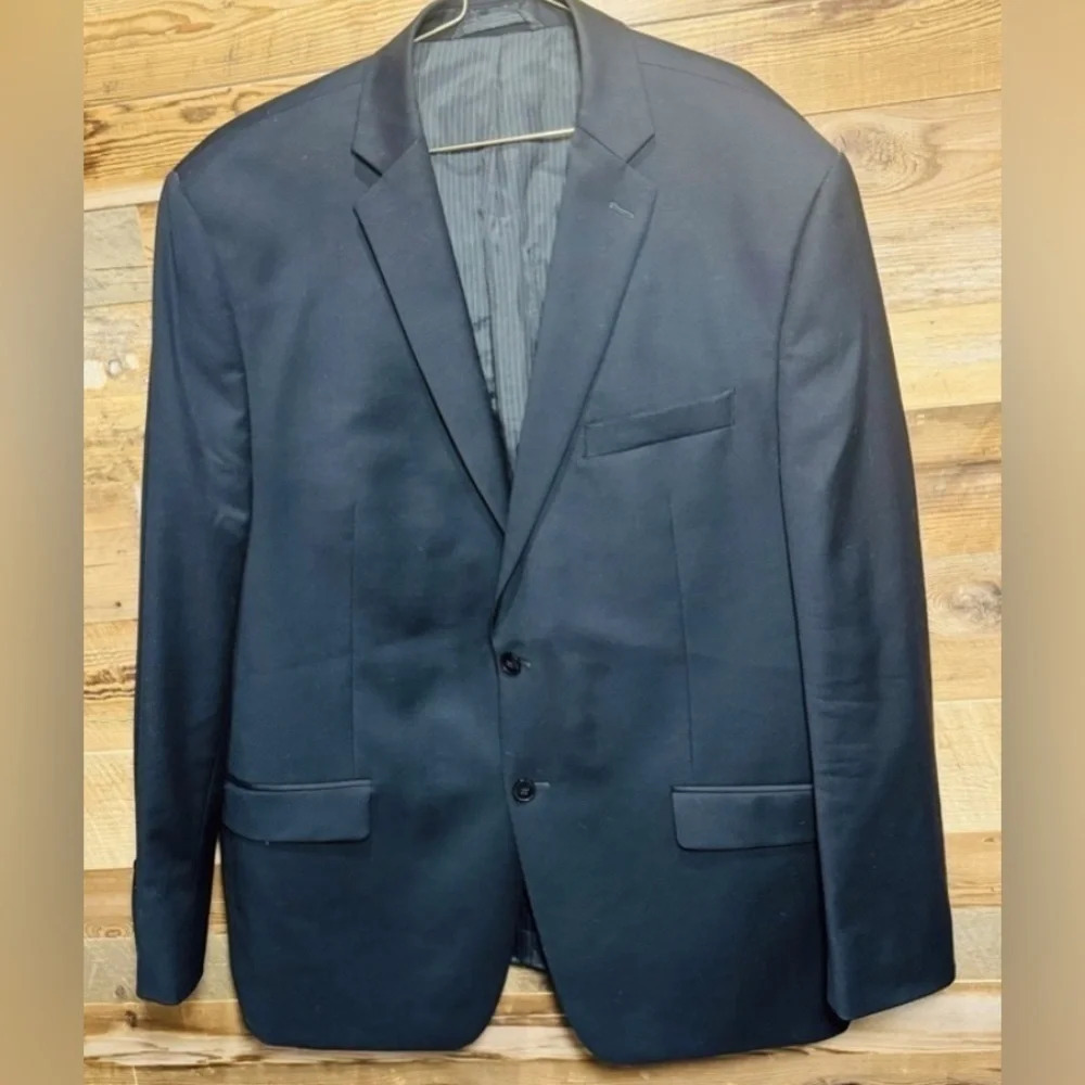 Calvin Klein Slim fit Wool Blazer Sports Jacket Black party office wedding 46R